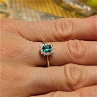 Ringe Mirco Visconti Dame in Weißgold Smeraldo 0.41 Ct Z681/SE-15 - Z681/SE-15